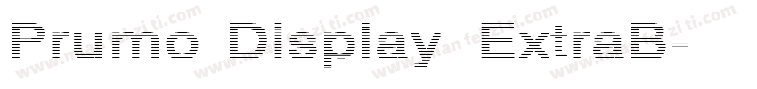 Prumo Display ExtraB字体转换